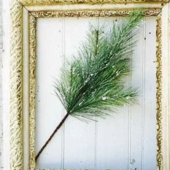 Artificial Stem - Silver Fir With Snow - 24 Inch