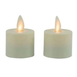 Flameless Tealight Candle - Mystique - Ivory - 1.5in - 2pk