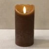 Battery Pillar Candle With Timer - 3x6 - Spice -Christmas Store battery pillar candle with timer 3x6 spice 12
