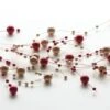 Beaded Garland - Burgundy & Gold Pearl - 5ft -Christmas Store beaded garland burgundy gold pearl 5ft 12