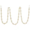 Beaded Garland - Natural Wood Bead - Mixed Diameter Beads - 6ft -Christmas Store beaded garland natural wood bead mixed diameter beads 6ft 14