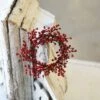 Berry Candle Ring - Red Berry - 4.5in -Christmas Store berry candle ring red berry 4 5 inch 17