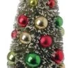 Bottle Brush Tree - Sisal Tree With Ornaments - 12in -Christmas Store bottle brush tree sisal tree with ornaments 12in 12