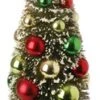 Bottle Brush Tree - Sisal Tree With Ornaments - 9in -Christmas Store bottle brush tree sisal tree with ornaments 9in 12