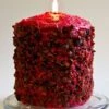 Cake Candle - Homespun Harvest - 5in X 4.5in -Christmas Store cake candle homespun harvest 9