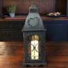 Candle Lantern Holder - Antique Black Heart Lantern - 16in -Christmas Store candle lantern holder antique black heart lantern 16in 12
