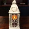 Candle Lantern Holder - Antique Cream Heart Lantern - 16in 2 Candle Lantern Holder - Antique Cream Heart Lantern - 16in -Christmas Store candle lantern holder antique cream heart lantern 16in 12