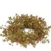 Rust Leaf Candle Ring - Eucalyptus - Rust - 4in -Christmas Store candle ring eucalyptus candle ring rust 4 20