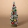 Christmas Bottle Brush Table Top Tree - Glass Ornaments - 10in -Christmas Store christmas bottle brush table top tree glass ornaments 10in 13