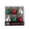 Glass Ornament - Hershey Kisses - Set Of 6 -Christmas Store christmas ornament hershey kisses ornaments set of 6 26