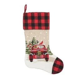 Christmas Stocking - Road Trip Friends - LED Lighted - 20in
