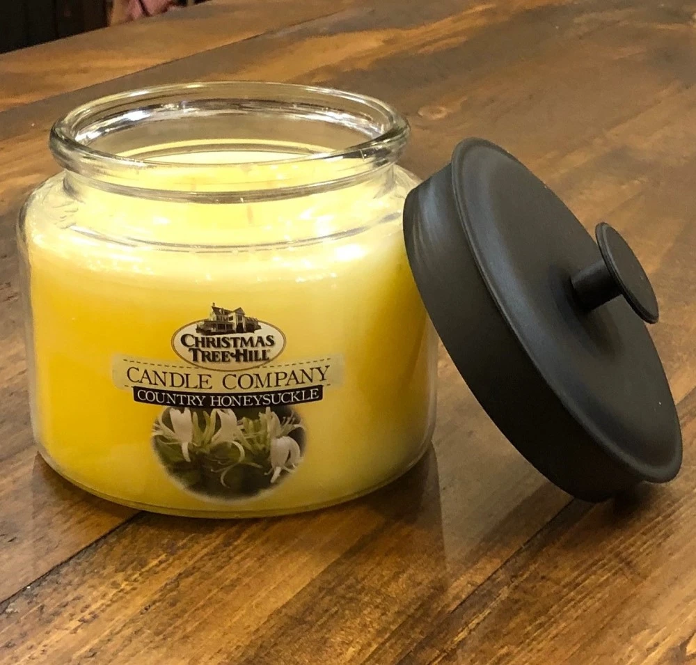 Christmas Tree Hill 3 Wick Candle - Country Honeysuckle - 64oz 3 Christmas Tree Hill 3 Wick Candle - Country Honeysuckle - 64oz