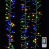 Cluster Garland Lights - 600 Multicolor LED Lights - Green Wire - 19ft -Christmas Store cluster garland lights 600 multicolor led lights green wire 19ft 22