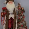 Karen Didion Santa - 16in - Lighted Woodland Elegance Santa -Christmas Store decorative figurine lighted woodland elegance santa 33