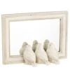 Decorative Table Mirror - 3 Birds - Cream - 8.25 X 6in -Christmas Store decorative table mirror 3 birds cream 8 25 x 6in 13
