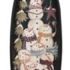 Hanging Decorative Tray - Stacked Snowmen - 15in -Christmas Store decorative tray stacked snowman tray 21