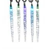 Electric Light Set - Color Changing LED - Crystal Icicle - 12ft -Christmas Store electric light set color changing led crystal icicle 12ft 15
