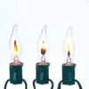 Electric Light Set - Flicker Flame Lights - Set Of 10 -Christmas Store electric light set flicker flame 10 light set with flicker bulbs 28