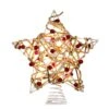 Electric Tree Topper - Birch Rattan Star With Berry - 10.9in -Christmas Store electric tree topper birch rattan star with berry 10 9in 12