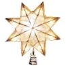 Electric Tree Topper - Capiz Star - Gold Arabesque - 9in -Christmas Store electric tree topper capiz star tree topper with arabesque decoration 27