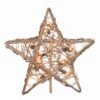 Electric Tree Topper - Rattan Star - 10in -Christmas Store electric tree topper natural rattan 10 light star tree topper 27