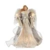 Electric Tree Topper - Silver And Grey Angel - 14in -Christmas Store electric tree topper silver and grey angel 14in 15