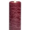 Flameless Pillar Candle - Mirage Gold - Burgundy - 7in X 3in -Christmas Store flameless pillar candle mirage gold burgundy 7in x 3in 16