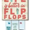 Flip Flops Welcome Sign For Yard - 8in