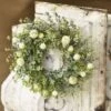 Floral Candle Ring - Garden Bliss Cream - 6in -Christmas Store floral candle ring garden bliss cream 6 inch 14