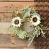 Floral Candle Ring - Sunflower Succulent - 4.5in -Christmas Store floral candle ring sunflower succulent 4 5 inch 14