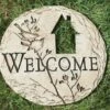 Garden Stepping Stone - Welcome - 12in -Christmas Store garden stepping stone welcome 12in 16
