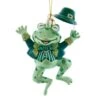 Glass Ornament - Irish Frog - 4.5in -Christmas Store glass ornament irish frog 4 5in 12