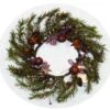 Holiday Artificial Wreath - Rustic Berry, Bell, And Star Pine - 12 Inch -Christmas Store holiday artificial wreath rustic berry bell and star pine 12 inch 15