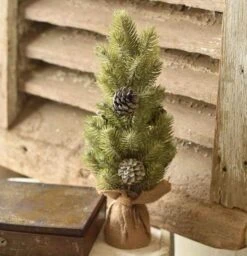 Icy Aspen Pine Tree - Table Top Christmas Tree - 16 Inch