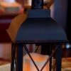 Candle Lantern Holder - Rustic Black Lantern - 8in -Christmas Store lantern decorative lantern 8 18