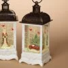 Lighted Water Lantern Snow Globe - White - Red Truck/Cardinals -Christmas Store lantern snow globe battery timer white red truck with cardinals 10 5in 13