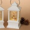Lighted Water Lantern Snow Globe - White - Snowman/Cardinals -Christmas Store lantern snow globe battery timer white snowman with cardinals 8 5in 13