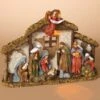 Lighted Nativity Scene - With Creche And Gloria Angel - 12in -Christmas Store lighted nativity scene with creche and gloria angel 12in 9