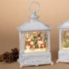 Lighted Water Lantern Snow Globe - Snowman Family -Christmas Store lighted water lantern snow globe snowman family 12