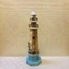 Lighthouse Statue - Weathered Wood - LED Timer Lights - 15in -Christmas Store lighthouse statue weathered wood led timer lights 14in 25