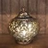 Mercury Glass Lantern - LED Gold - On/Off/Timer - 6in