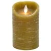 Flameless Pillar Candle - Mystique LED - Taupe - 5in X 3.25in 1 Flameless Pillar Candle - Mystique LED - Taupe - 5in X 3.25in -Christmas Store mystique flameless candle battery operated 3 25 x 5 taupe 19