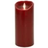 Flameless Pillar Candle - Mystique LED - Red - 7in X 3.25in -Christmas Store mystique flameless candle battery operated 3 25 x 7 red 19
