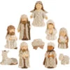 Nativity Set - Cream/Brown - Set Of 10 - 2.5in -Christmas Store nativity set cream brown set of 10 2 5in 9