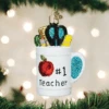 Old World Christmas Glass Ornament - Best Teacher Mug -Christmas Store old world christmas ornament best teacher mug 15