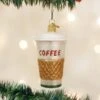 Old World Christmas Glass Ornament - Coffee To Go -Christmas Store old world christmas ornament coffee to go 12