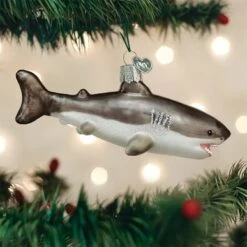 Old World Christmas Glass Ornament - Great White Shark