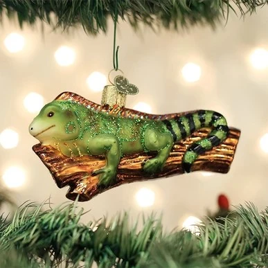 Old World Christmas Glass Ornament - Iguana 3 Old World Christmas Glass Ornament - Iguana