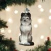 Old World Christmas Glass Ornament - Sitting Wolf -Christmas Store old world christmas ornament sitting wolf 15