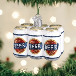 Old World Christmas Glass Ornament - Six Pack Of Beer